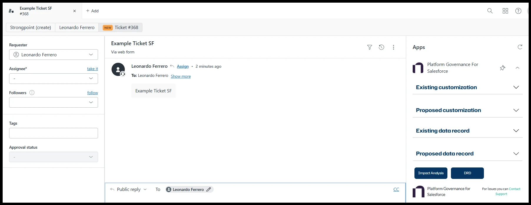 Integration After Create Zendesk Ticket