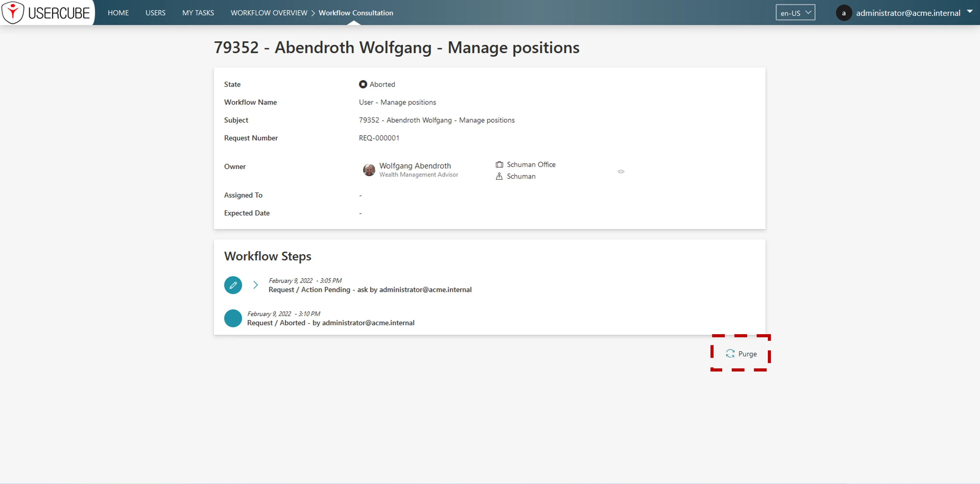 WorkflowPurge