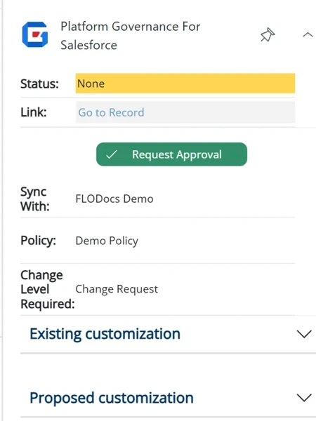 Approve Process - Request Approval