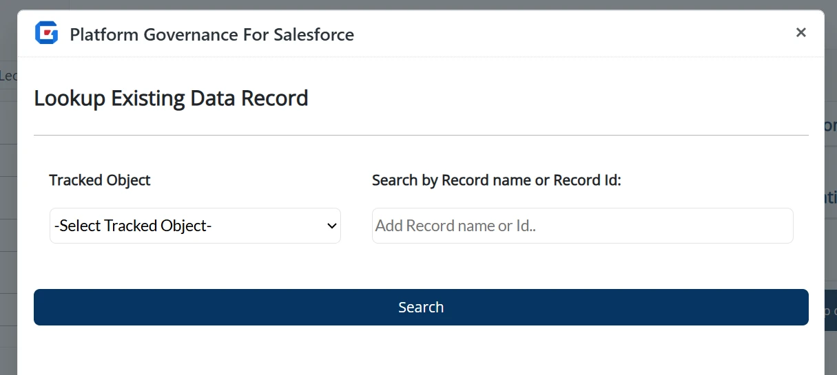 Lookup Data Record