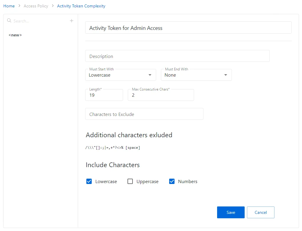 Add Password Complexity