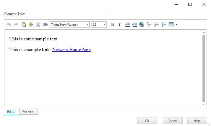 Advanced Text Editor