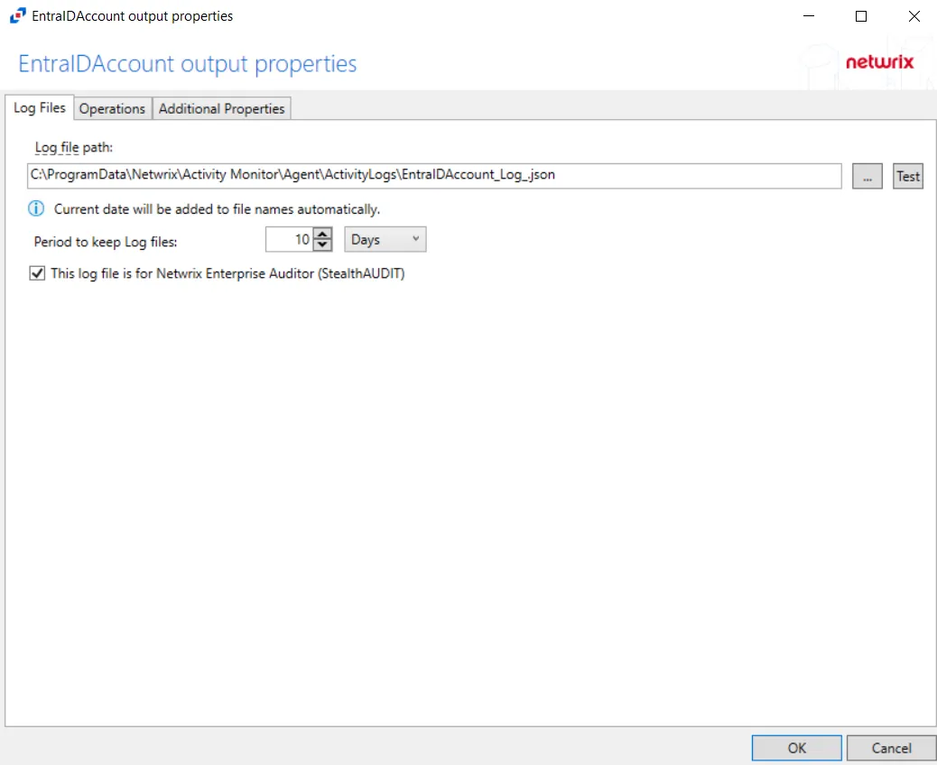Log File Tab - Azure Active Directory