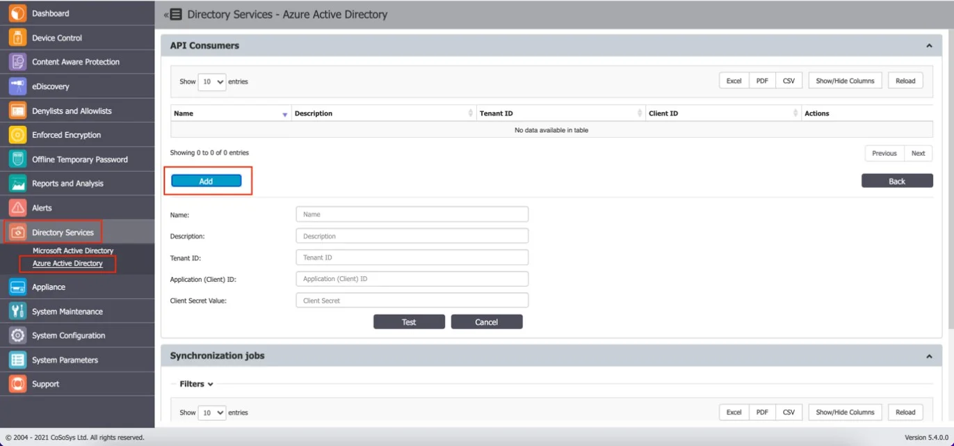 Add Graph Application to Endpoint Protector Server