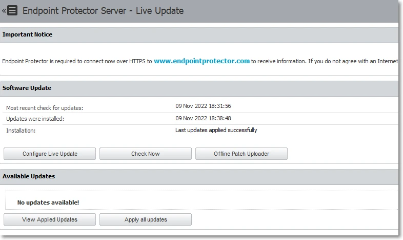 System Maintenance → System Backup v2 — Import and Restore (Migrate) button