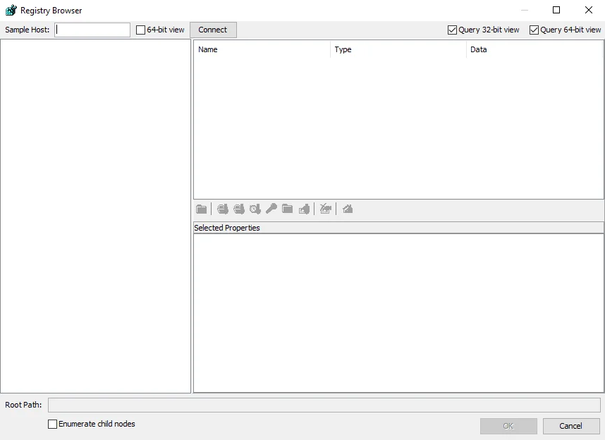 Registry Browser window