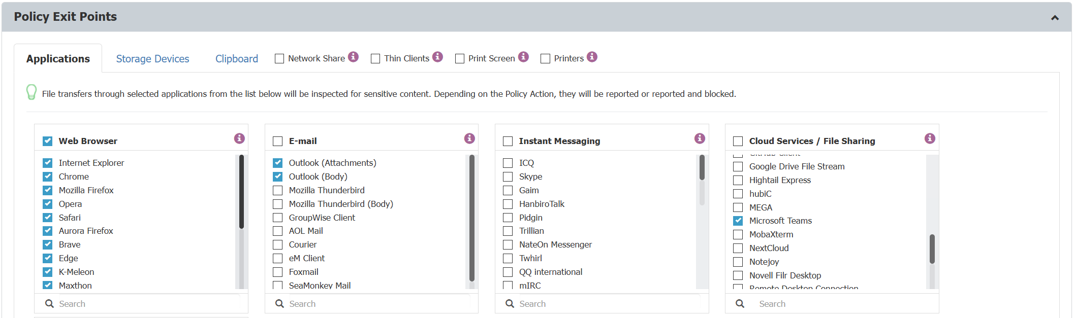 Define CAP application exit points