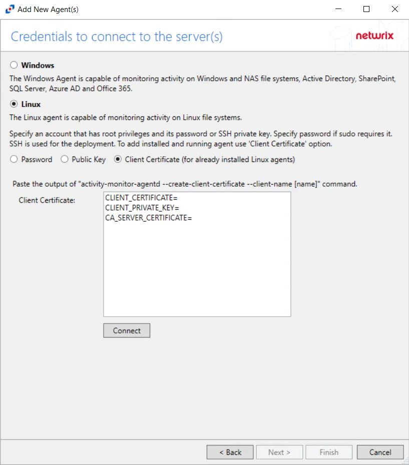 Client Certificate Credentials