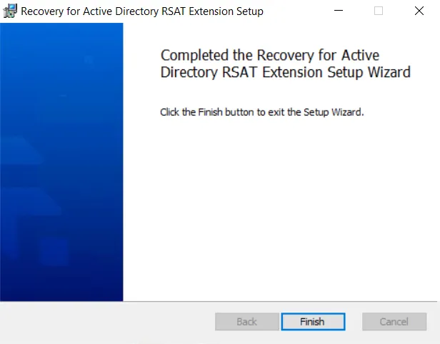 RSAT Extension Installation Complete