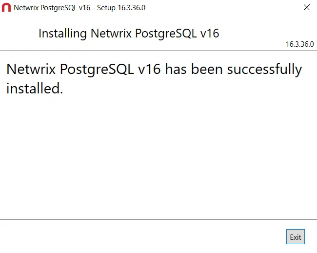 Stealthbits PostgreSQL v12 Setup Wizard on the Completed Successfully page