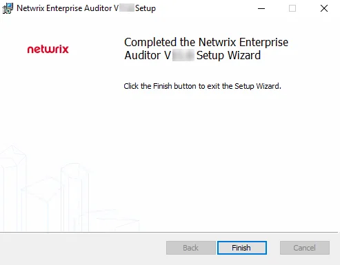 Setup Wizard Completed page