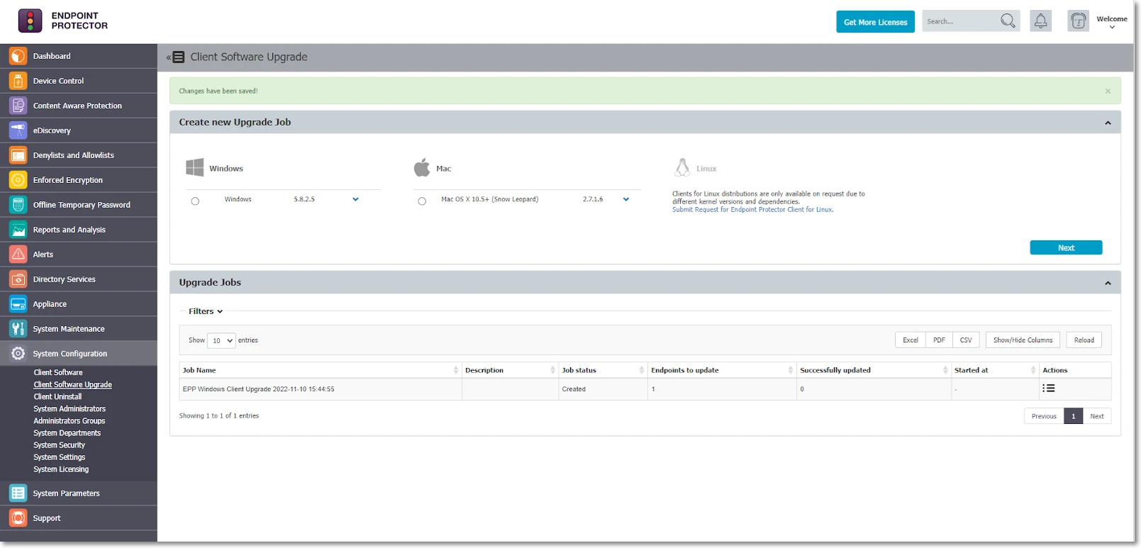 Device Control → Computers — sorted by Last Seen, recent endpoint check-ins