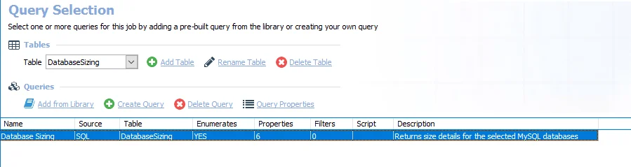 Query Selection