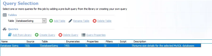 Query Selection
