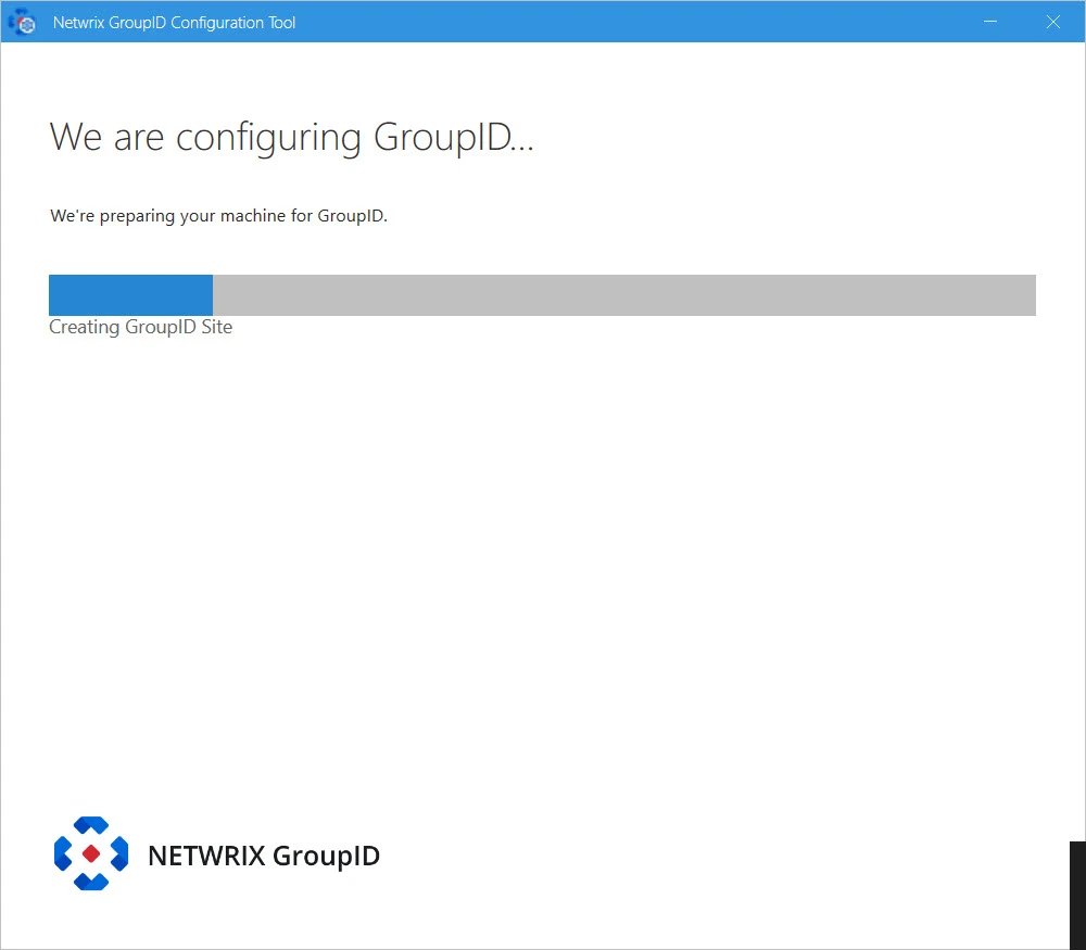 Configuring GroupID page