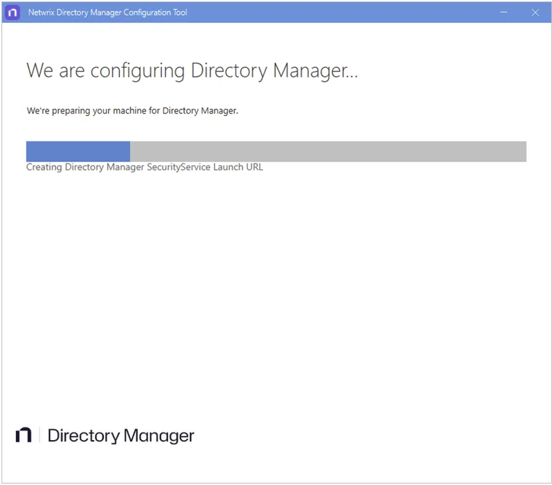 Configuring Directory Manager page