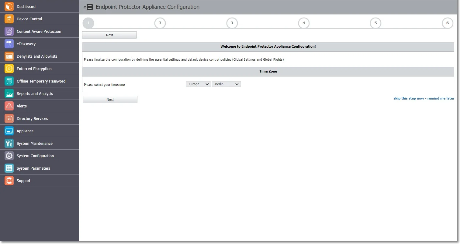 The Conﬁguration Wizard provides you with several steps to deﬁne basic settings