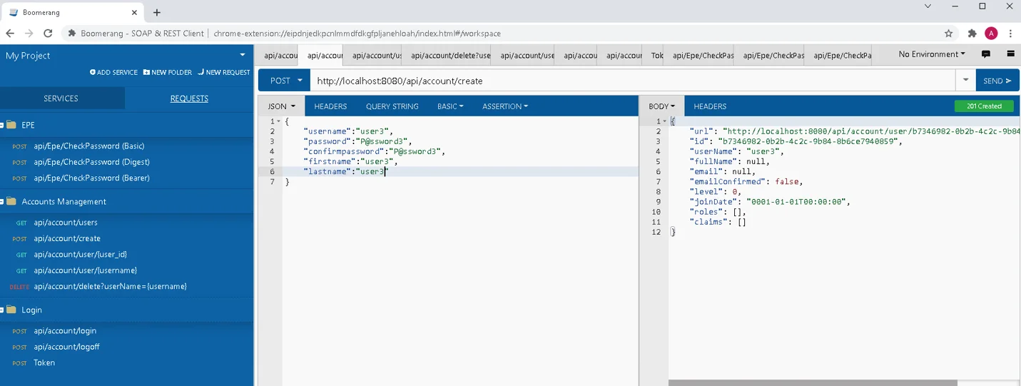 POST api/account/create