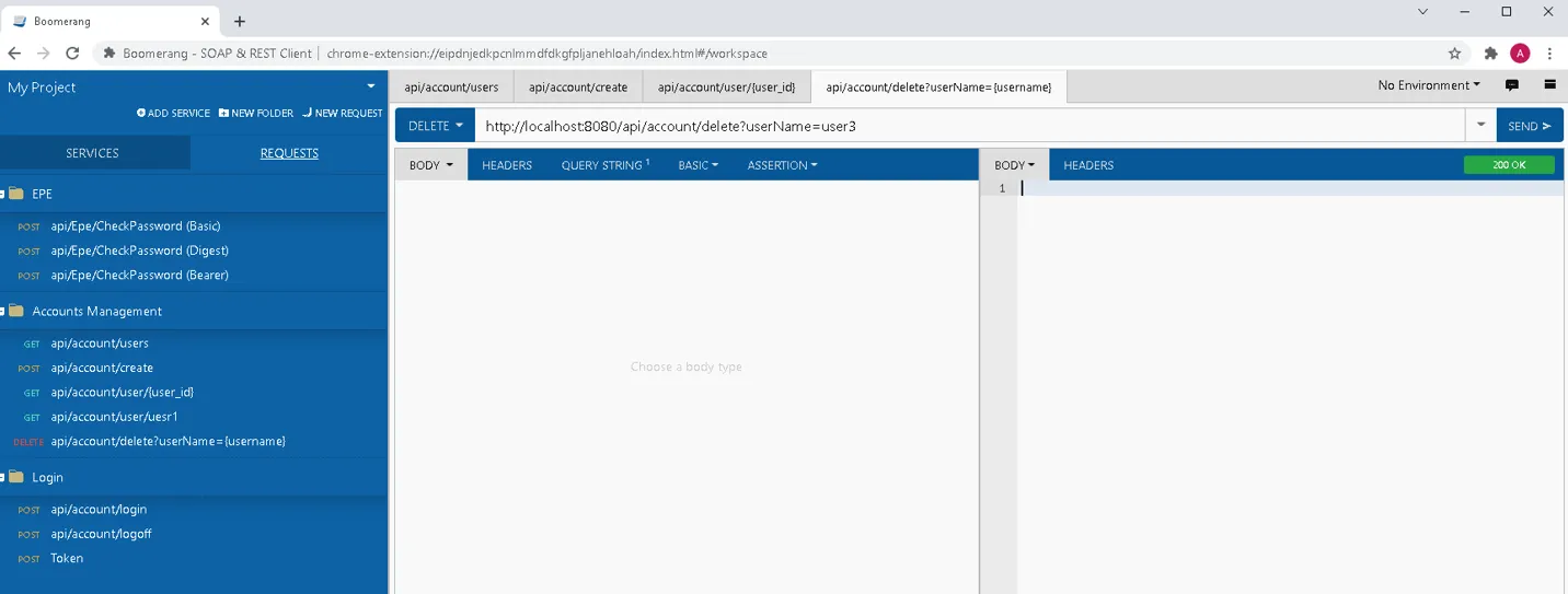 DELETE api/account/delete?userName=username