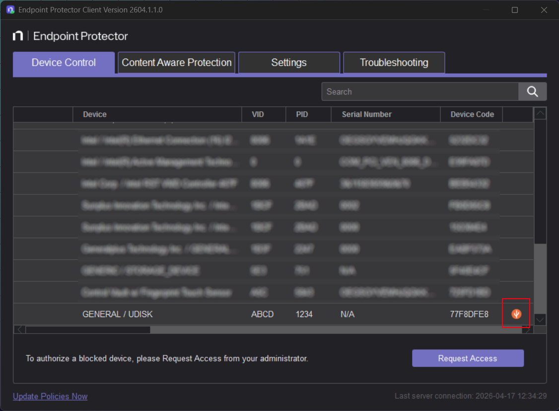 Enforced Encryption deployment by EPP Client Notifier