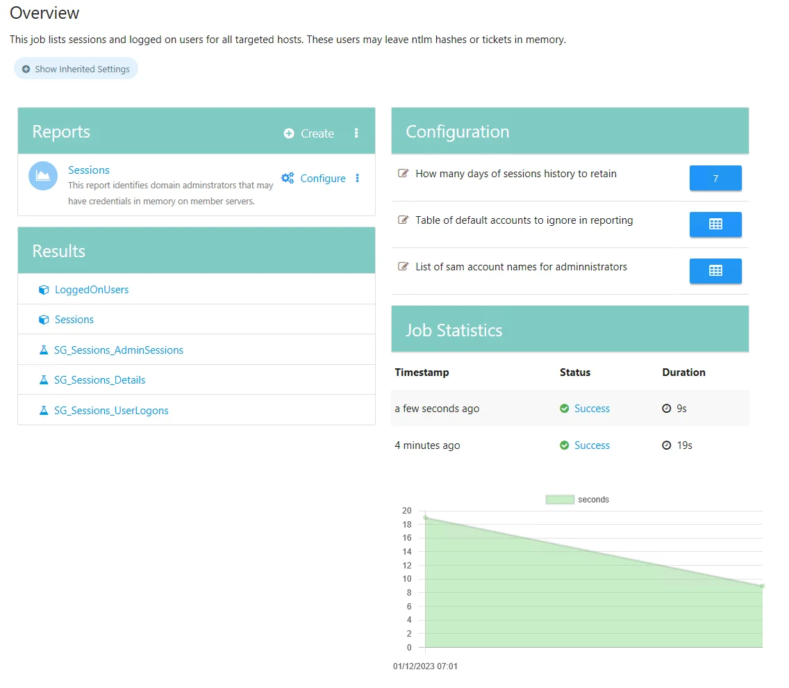 Job Description page Overview section