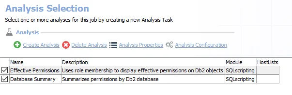 Analysis Tasks for the Db2 _EffectivePermissions Job