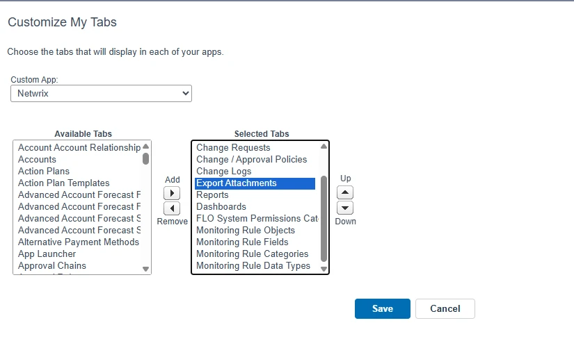 Add Export Object Attachments to your menu bar in Classic view