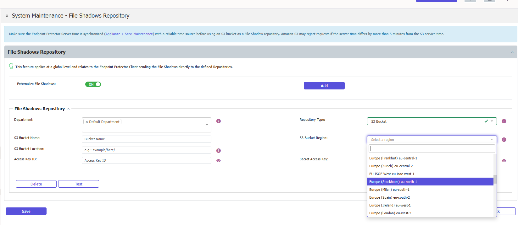 Enable the Endpoint Protector Client to send File Shadows directly