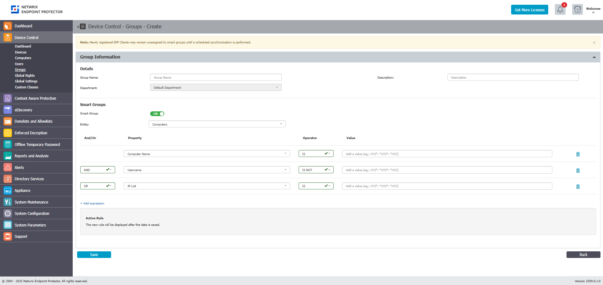 Adding users to smart groups