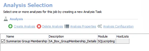 Analysis Tasks for the Box_GroupMembership Job