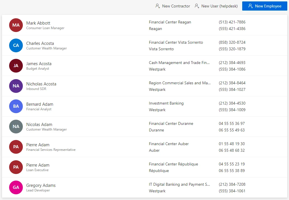 Directory - Users