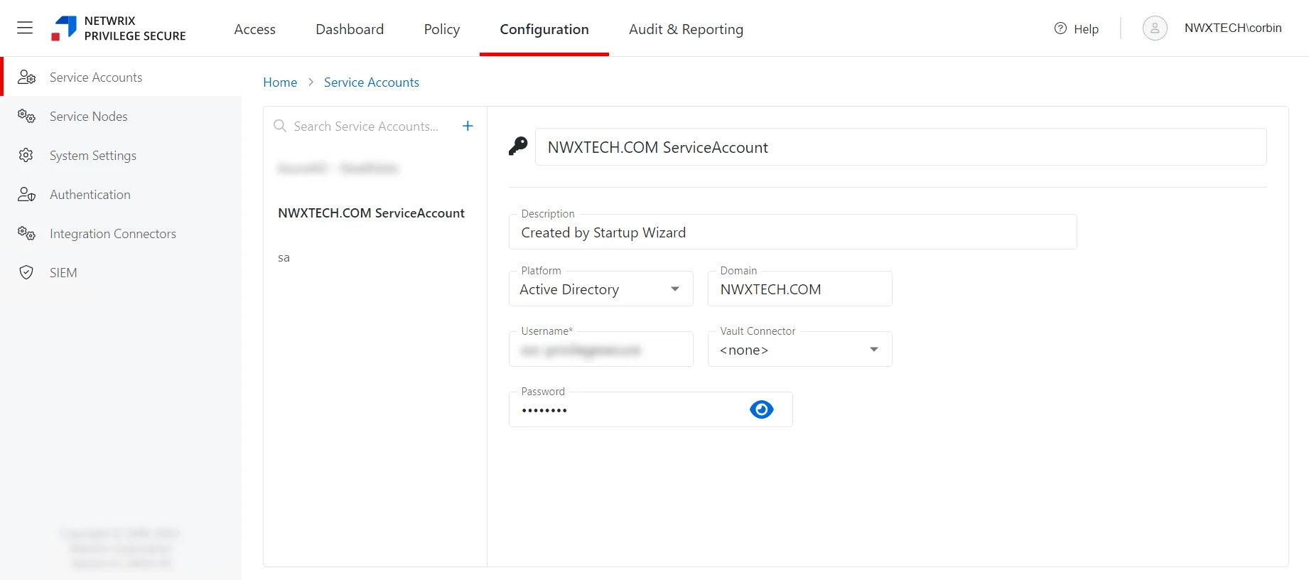 Configuration Interface