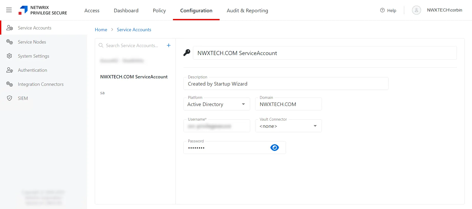 Configuration Interface