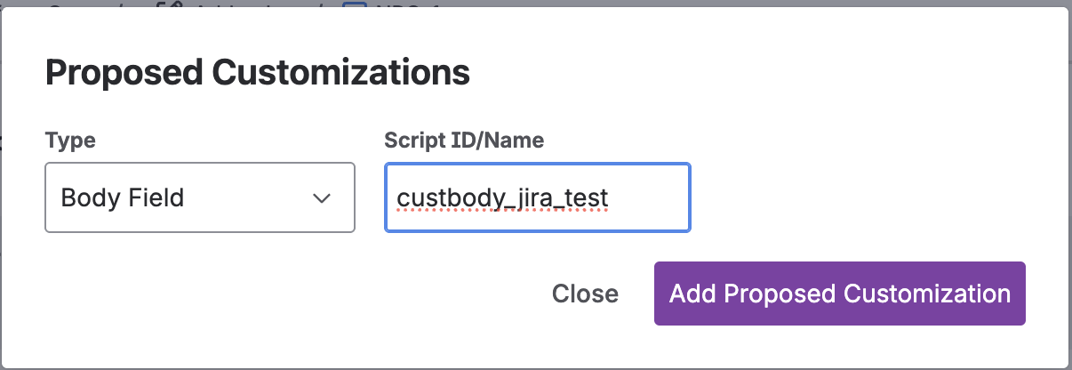 Jira Forge Proposed Customization Input