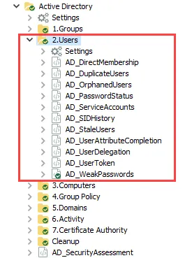 2.Users Job Group in the Jobs Tree