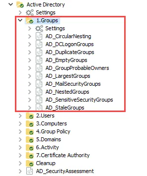 1.Groups Job Group in the Jobs Tree