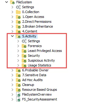 5.Activity Job Group in the Jobs Tree