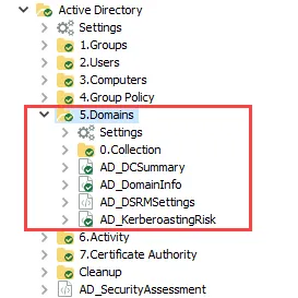 Domains Job Group in the Jobs Tree