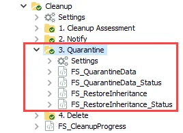 3. Quarantine Job Group in the Jobs Tree