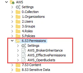 6.S3 Permissions Job Group in the Jobs Tree
