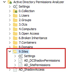 9.Sites Job Group in the Jobs Tree