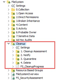 Cleanup Job Group in the Jobs Tree