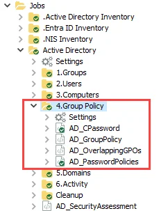 4.Group Policy Job Group in the Jobs Tree