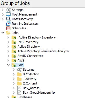 Box Solution in the Jobs Tree