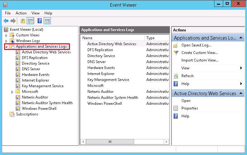 Netwrix Auditor System Health Logs