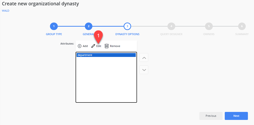 Dynasty Options in Dynasty Creation Wizard - Netwrix Directory Manager 11