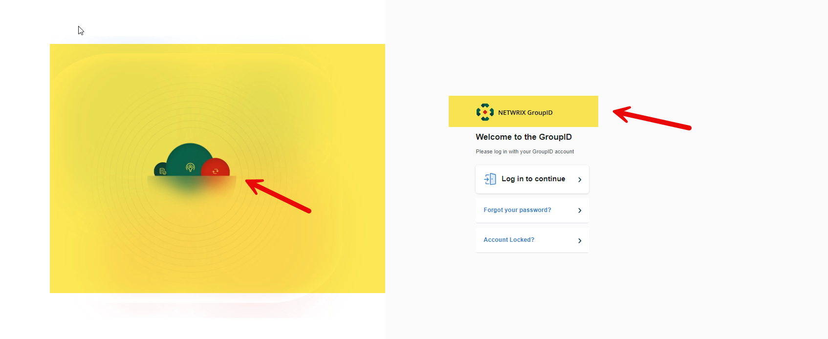 Directory Manager portal landing page with default logo and image