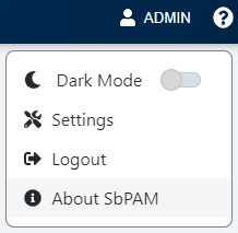 The user settings dropdown menu in Netwrix Privilege Secure Access Management.