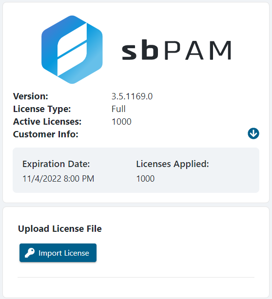 The About page in Netwrix Privilege Secure Access Management's web application interface.