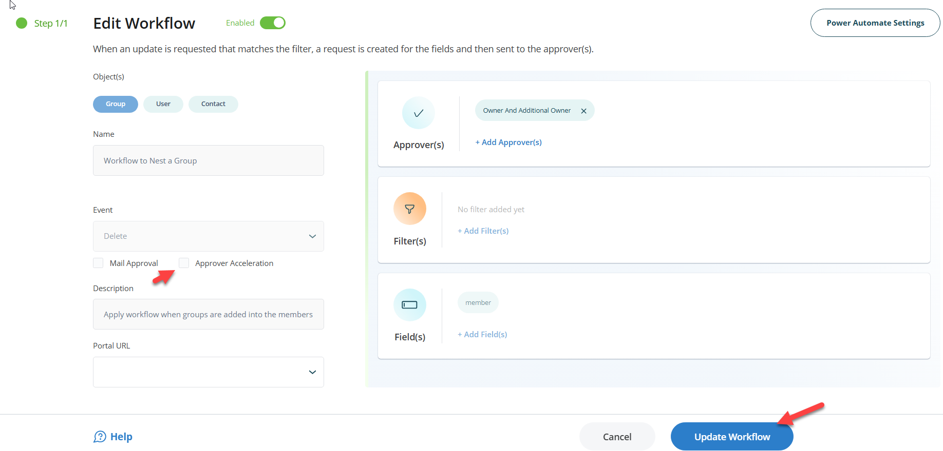 Disable Approver Acceleration - Workflow Edit Menu - Netwrix Directory Manager 11
